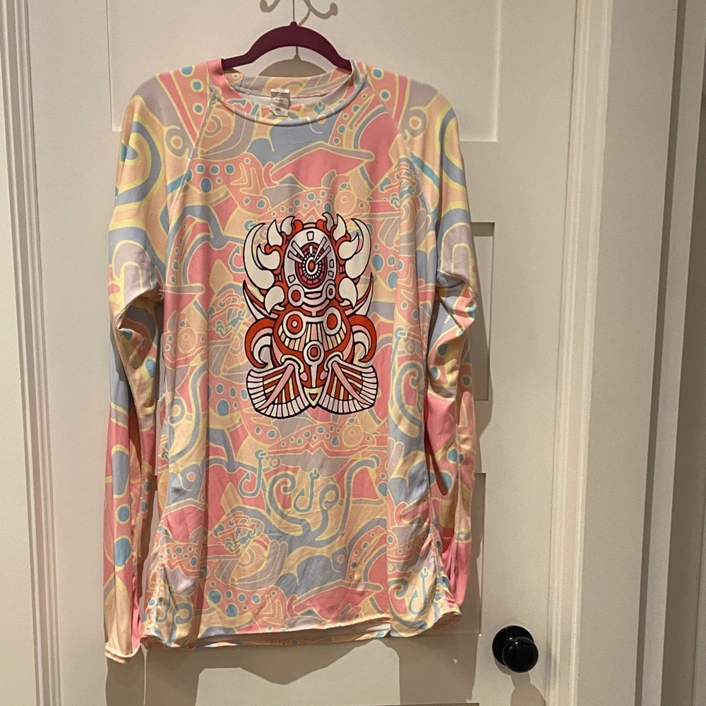 Bucket Colorful Graphic Long Sleeve swim shirt​​